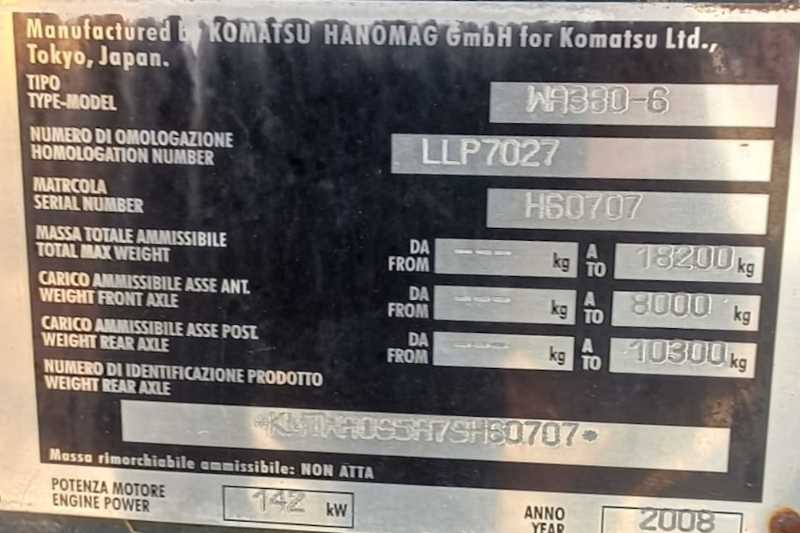 OmecoHub - Immagine KOMATSU WA380-6
